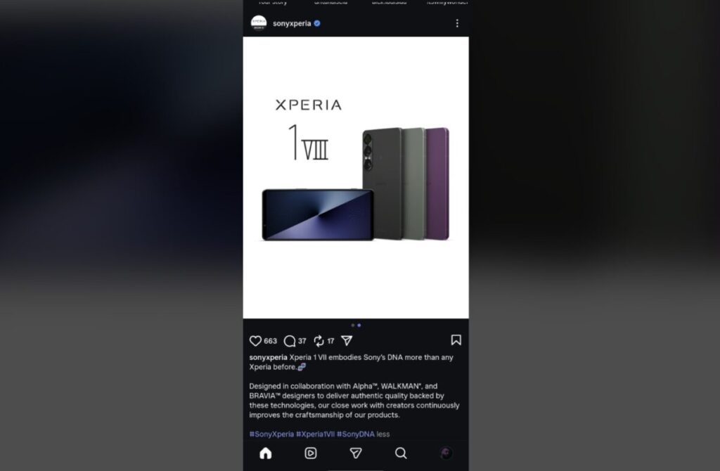 Sony svela per errore il nome di Xperia 1 VIII: la prossima ammiraglia si avvicina
