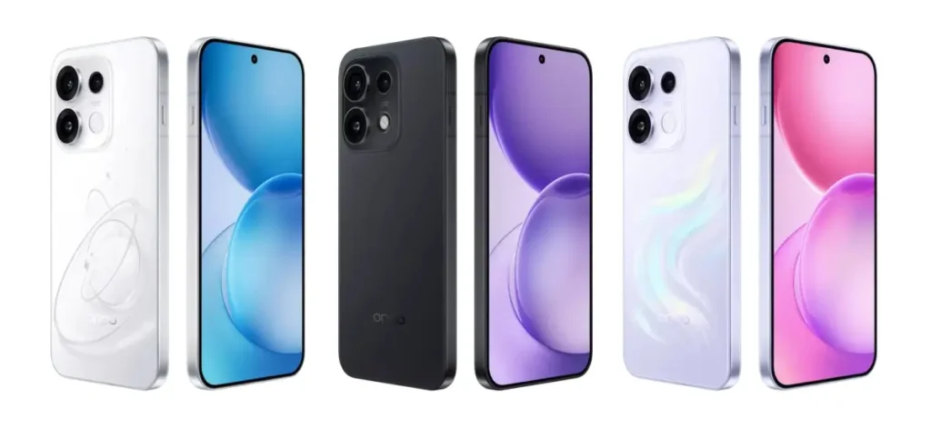 OPPO Reno16: design ufficiale svelato con scocca piatta, colori vivaci e batteria maxi