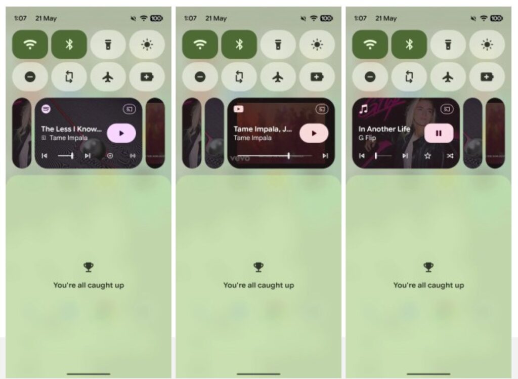 Android 17 rinnova il controllo multimediale nella tendina delle notifiche
