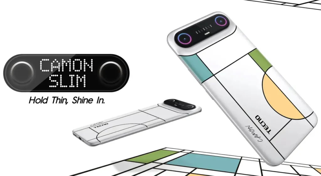 Tecno Camon Slim: il telefono entry-level da 6,39mm con AMOLED 144Hz e 5.600 mAh