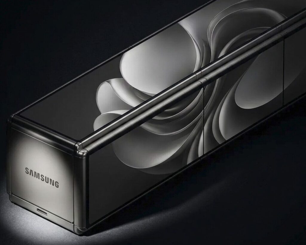 Samsung brevetta uno smartphone “mattone” con display pieghevole e scorrevole combinati