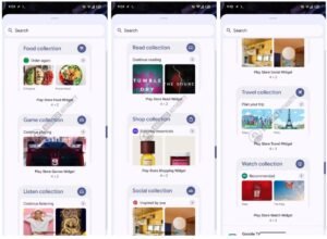 Google Play Store, in arrivo widget dedicati per ogni categoria di Collections