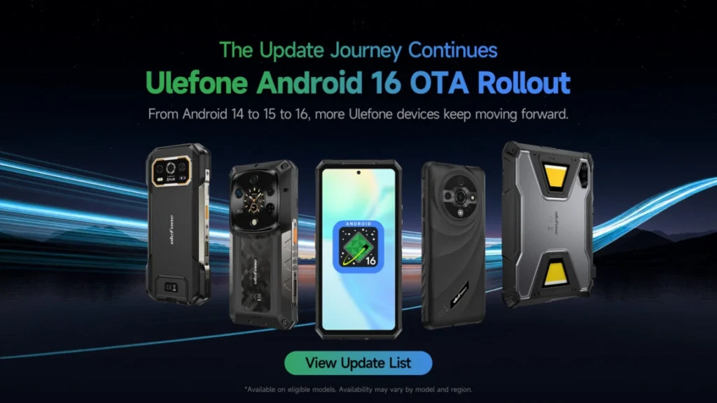 Ulefone promette almeno due major update Android sui nuovi rugged phone