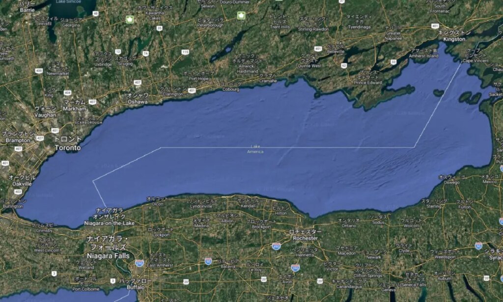 Google Maps ribattezza il Lago Ontario “Lago America” per gli utenti statunitensi