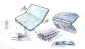 Motorola al lavoro su un pieghevole formato wide: barra fotocamera per dire addio al dondolio