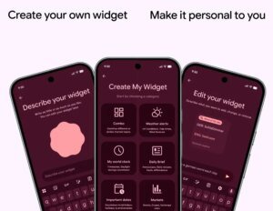 Create My Widget di Google sbarca sul Play Store: i widget Android si creano con Gemini