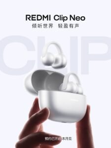 Redmi Clip Neo: ecco i primi auricolari a clip del marchio, in arrivo insieme al K100